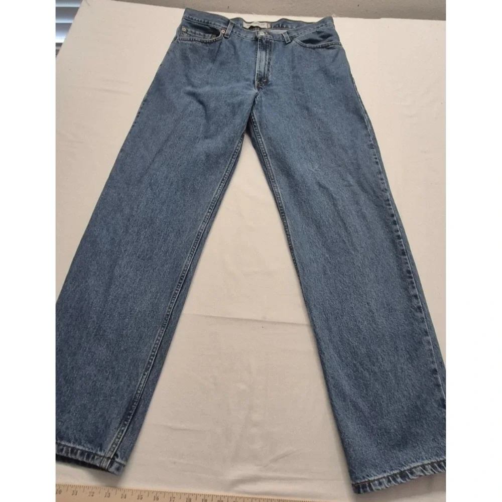 VTG Levi 550 men's relaxed fit medium wash denim blue‎ jeans 36x33 Cotton